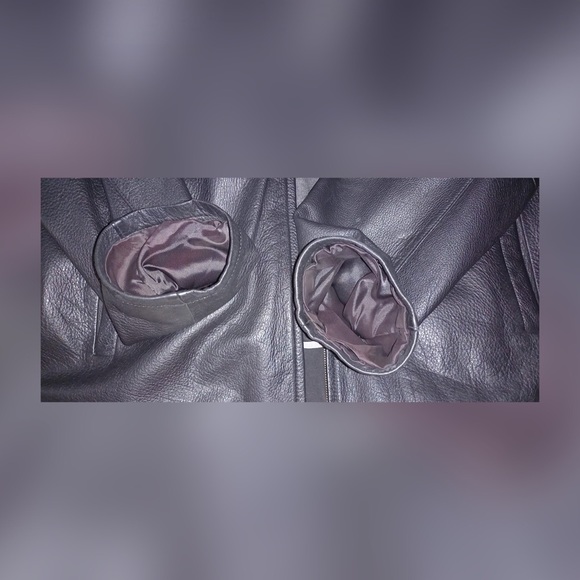 Black Genuine Leather Jacket by Danier! Size XXL - Picture 7 of 9